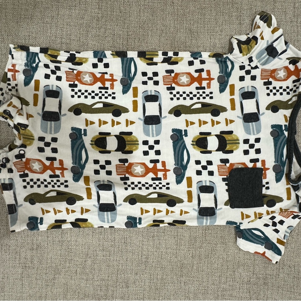 Little sleepies Car print romper 2T like new